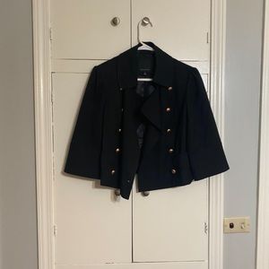 Three quarter length sleeve, lightweight, navy jacket from The Limited.